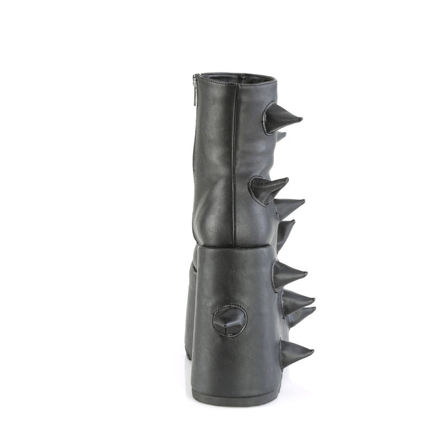 SLAY-77 Plateau Stiefeletten - Schwarz von DemoniaCult – Ansicht 4
