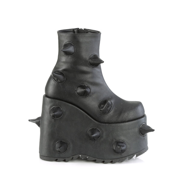 SLAY-77 Plateau Stiefeletten - Schwarz von DemoniaCult – Ansicht 5