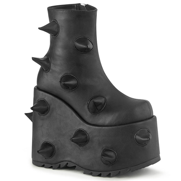 SLAY-77 Plateau Stiefeletten - Schwarz | DemoniaCult SALE