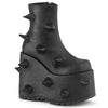 SLAY-77 Plateau Stiefeletten - Schwarz von DemoniaCult