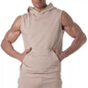 Ärmelloser Hoodie Beige - Atmungsaktives, antibakterielles Bamboo-Shirt | TOF Paris