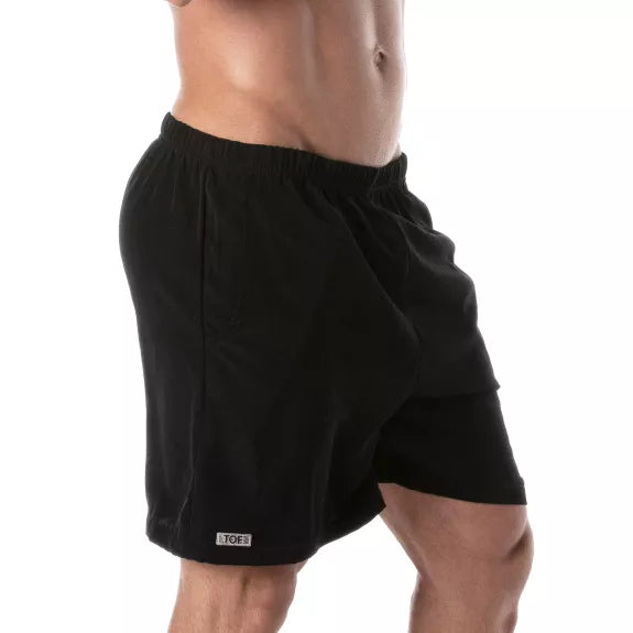 Herren Bermuda Shorts - Leicht, elastisch & elegant schwarz | TOF Paris