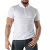 Weißes Premium Polo Shirt aus seidiger Baumwolle von TOF Paris – Ansicht 2