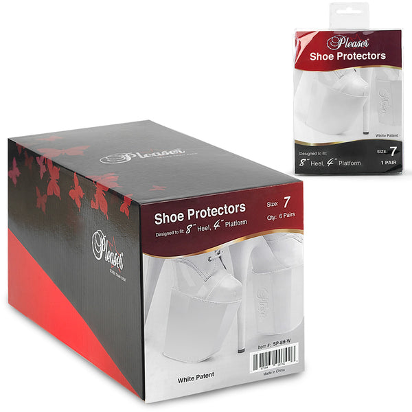 Schuhschoner Weiß für 18 & 20 cm Absätze (1 Paar) von Pleaser – Ansicht 2