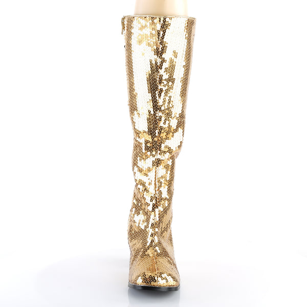 SPECTACUL-300SQ Stiefel Gold von Bordello – Ansicht 2