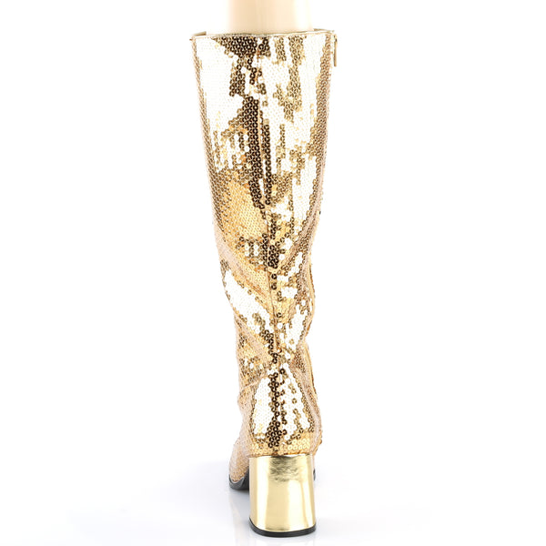 SPECTACUL-300SQ Stiefel Gold von Bordello – Ansicht 4
