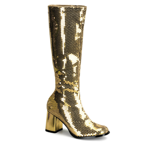 SPECTACUL-300SQ Stiefel Gold von Bordello