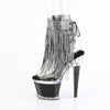 SPECTATOR-1017RSF - Plateau Stiefeletten - Schwarz/Silber mit Strass von Pleaser – Ansicht 3