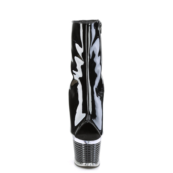 SPECTATOR-1021 Plateau Stiefeletten - Schwarz Lack von Pleaser – Ansicht 2