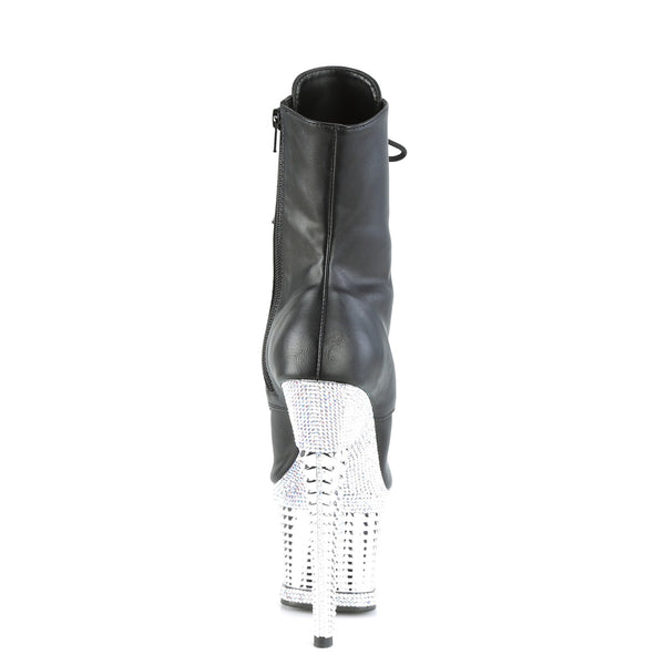 SPECTATOR-1021RS Plateau Stiefeletten - Schwarz Matt von Pleaser – Ansicht 4