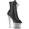 SPECTATOR-1021RS Plateau Stiefeletten - Schwarz Matt von Pleaser