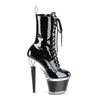 SPECTATOR-1040 Plateau Stiefeletten - Schwarz Lack von Pleaser – Ansicht 5