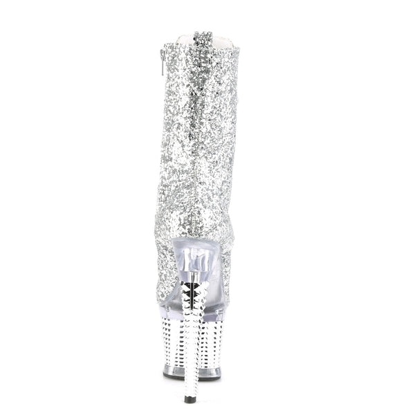 SPECTATOR-1040G Plateau Stiefeletten - Silber von Pleaser – Ansicht 4