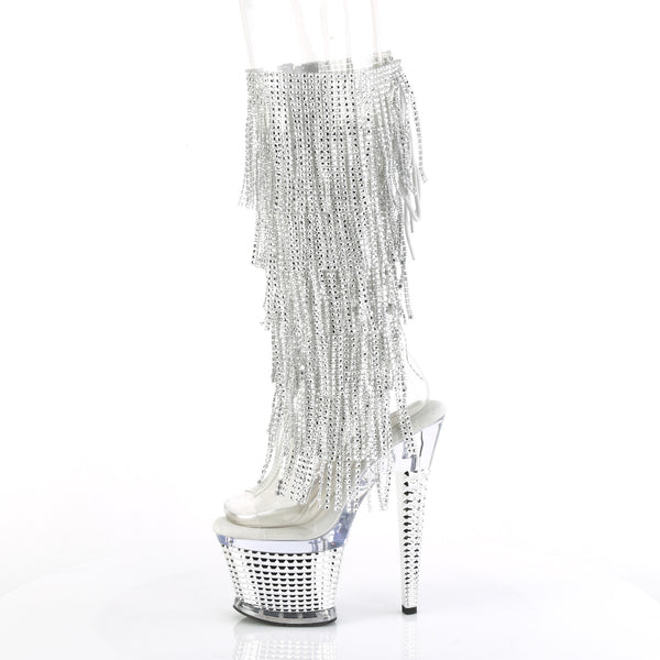 SPECTATOR-2017RSF Plateau Stiefel - Weiß von Pleaser – Ansicht 3