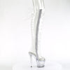 SPECTATOR-3019C Overknee Peeptoe Stiefel - PVC durchsichtig von Pleaser – Ansicht 5