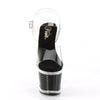 SPECTATOR-708RS Plateau Sandaletten - Transparent von Pleaser – Ansicht 2