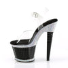 SPECTATOR-708RS Plateau Sandaletten - Transparent von Pleaser – Ansicht 3