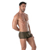 Herren Swim Boxer Khaki - Figurschmeichelnd & Chlorresistent, schnelltrocknend | TOF Paris