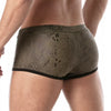 Herren Swim Boxer Khaki - Figurschmeichelnd & Chlorresistent, schnelltrocknend | TOF Paris