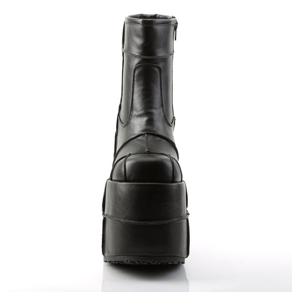 STACK-201 Plateau Stiefeletten Schwarz von DemoniaCult – Ansicht 2