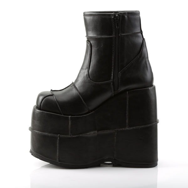 STACK-201 Plateau Stiefeletten Schwarz von DemoniaCult – Ansicht 3