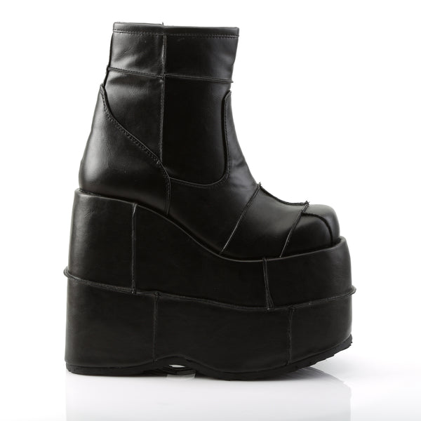 STACK-201 Plateau Stiefeletten Schwarz von DemoniaCult – Ansicht 5