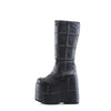 STACK-301 Plateau Stiefel - PU Schwarz von DemoniaCult – Ansicht 3