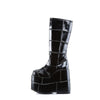 STACK-301 Plateau Stiefel - Lack Schwarz von DemoniaCult – Ansicht 3