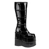 STACK-301 Plateau Stiefel - Lack Schwarz von DemoniaCult