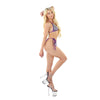 Lila verführerisches klassisches String Bikini Set mit Strass von Pleaser Dancewear – Ansicht 5
