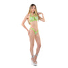 Grünes verführerisches straffes Cage Bikini Set mit Strass von Pleaser Dancewear – Ansicht 5