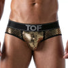 Slips mit Glitzereffekt & Jacquard-Bund - Gold | TOF Paris