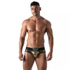 Slips mit Glitzereffekt & Jacquard-Bund - Gold | TOF Paris