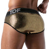 Slips mit Glitzereffekt & Jacquard-Bund - Gold | TOF Paris
