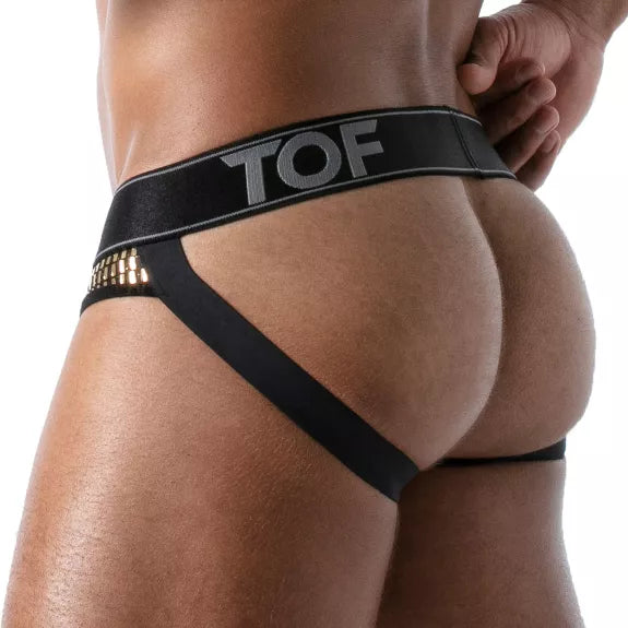 Jockbrief mit Glitzereffekt und komfortabler Fronttasche - Gold | TOF Paris