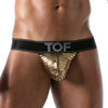Stringless Thong mit Glitzer-Beutel & Push-up-Effekt - Gold | TOF Paris