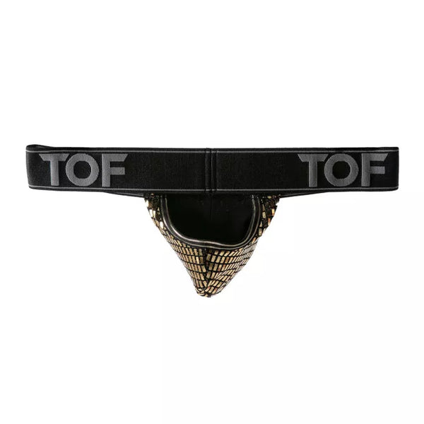 Silberner Sternen-Slip stringless von TOF Paris – Ansicht 3