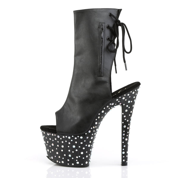 STARDANCE-1018-7 Plateau Stiefeletten - Schwarz von Pleaser – Ansicht 3