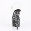 STARDANCE-708 Plateau Sandaletten Schwarz mit Glitzersteinen von Pleaser – Ansicht 4