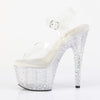 STARDANCE-708 Plateau Sandaletten Transparent von Pleaser – Ansicht 3