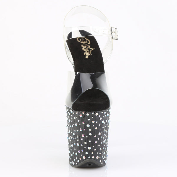 STARDANCE-808 Plateau Sandaletten Schwarz von Pleaser – Ansicht 2