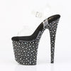 STARDANCE-808 Plateau Sandaletten Schwarz von Pleaser – Ansicht 3