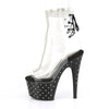 STARDUST-1018C-2RS Plateau Stiefeletten Schwarz/Transparent von Pleaser – Ansicht 3