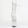 STARDUST-1021C-7 - Plateau Stiefeletten - Transparent mit Strass von Pleaser – Ansicht 2