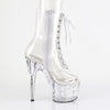 STARDUST-1021C-7 - Plateau Stiefeletten - Transparent mit Strass von Pleaser – Ansicht 5
