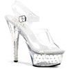 STARDUST-608 Plateau Sandaletten klar von Pleaser