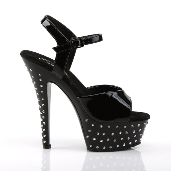 STARDUST-609 Plateau Sandaletten - Schwarz von Pleaser – Ansicht 5