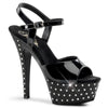 STARDUST-609 Plateau Sandaletten - Schwarz von Pleaser