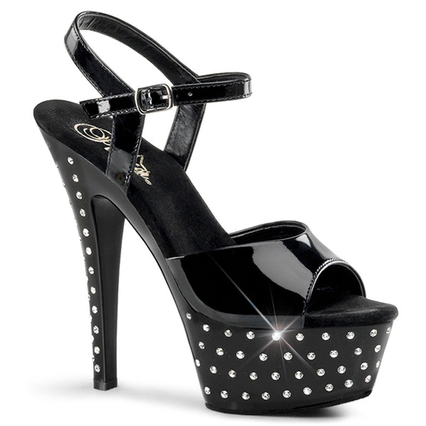 STARDUST-609 Plateau Sandaletten - Schwarz von Pleaser