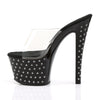 STARDUST-701 Plateau Pantoletten Schwarz von Pleaser – Ansicht 3